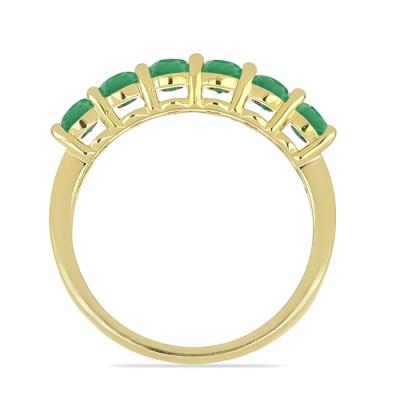 BUY 14K GOLD RING WITH EMERALD GEMSTONE